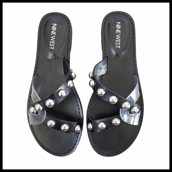 Nine West Shoes - Nine West NWT Studded Slip On Sandals